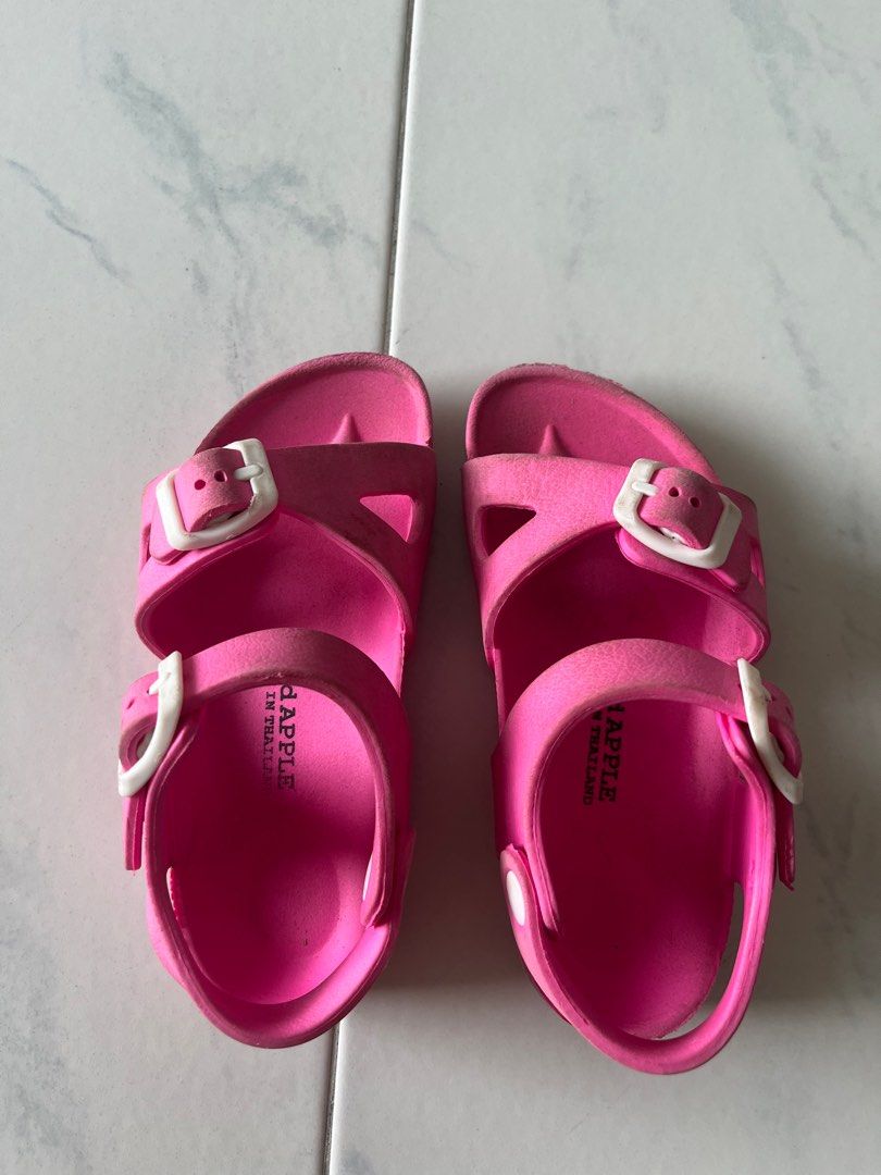 Ready Stock】Red Apple 2 Strap Sandal Shoes