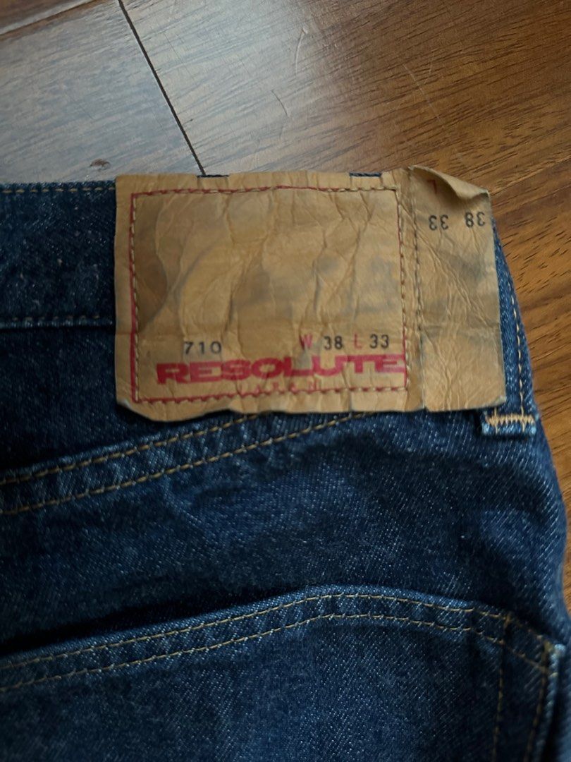 Resolute selvedge denim Japan, Men's Fashion, Bottoms, Jeans on Carousell