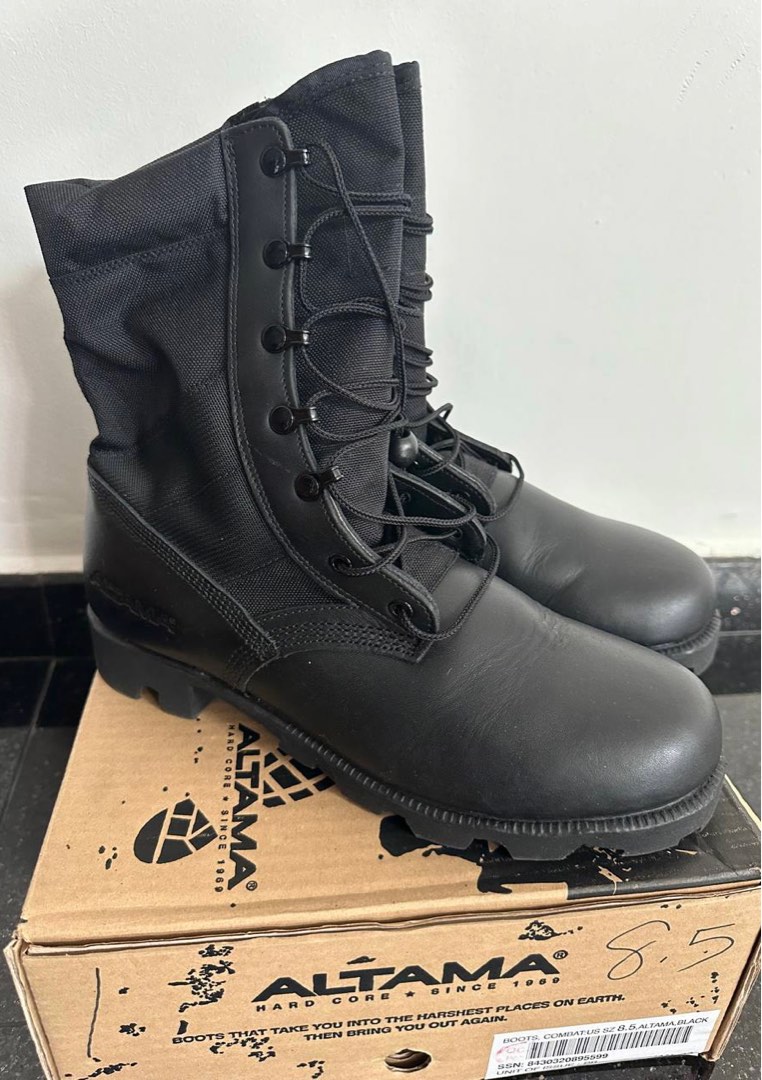 SAF Altama Combat Boots US Size 8.5 Men s Fashion Footwear