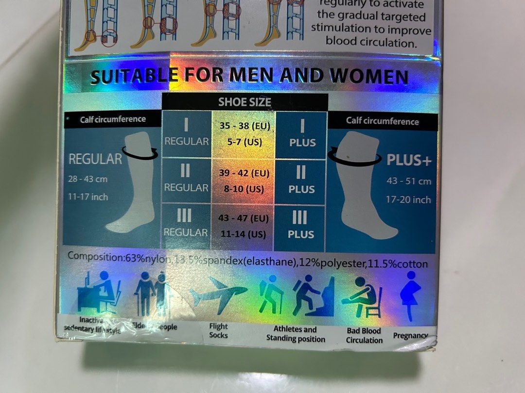 Sankom Compression Socks, Health & Nutrition, Assistive & Rehabilatory