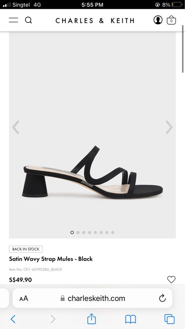 Wavy strap heels cheap