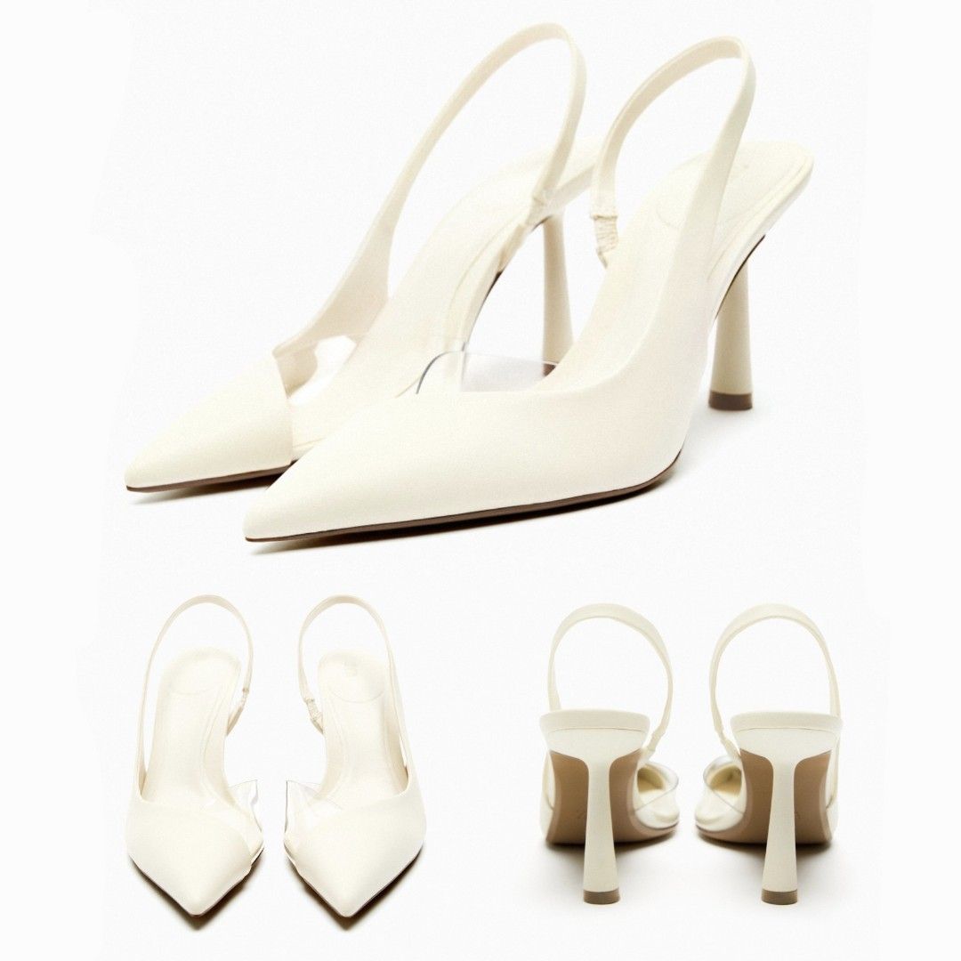 Sepatu ZARA Contrast High Heels Shoes