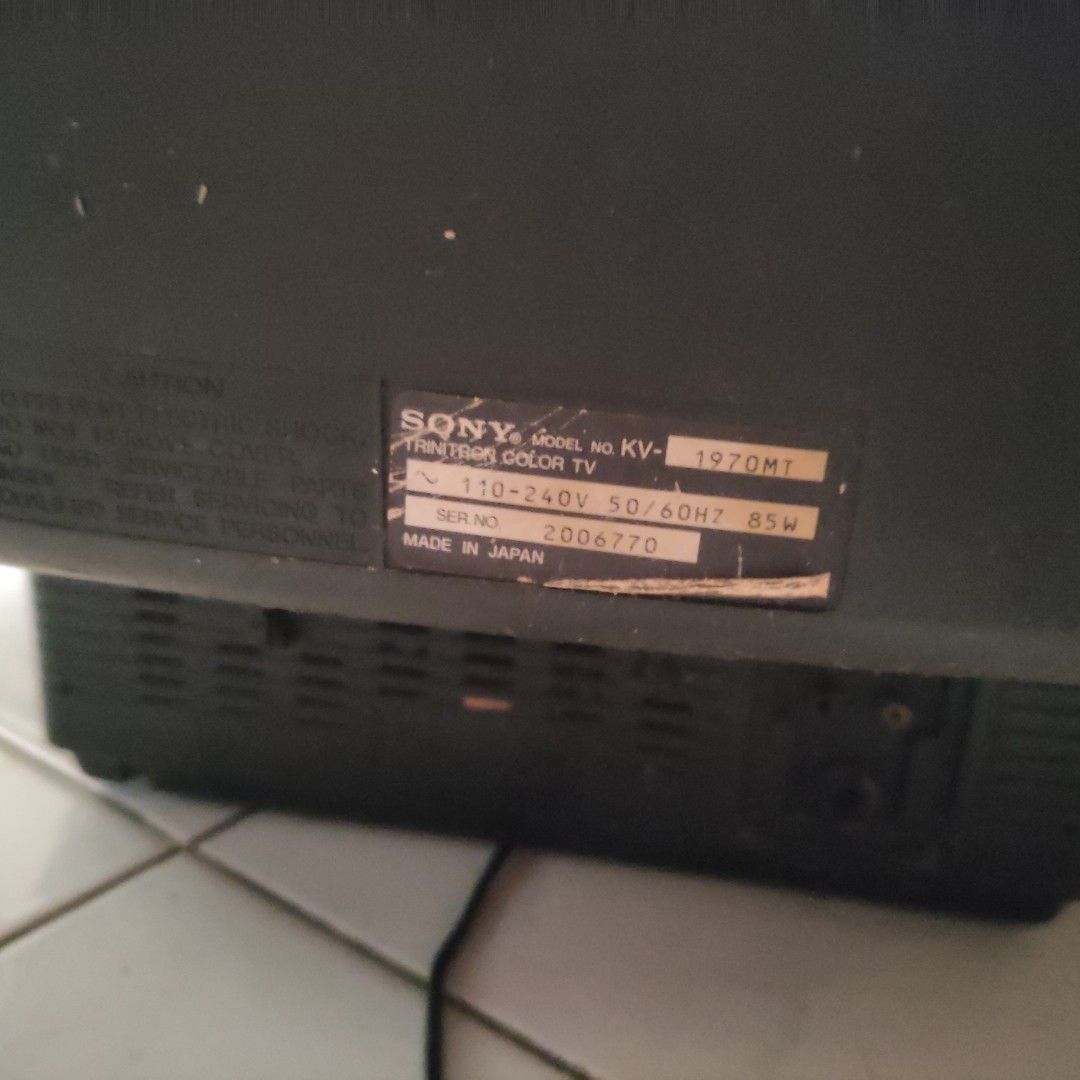 Sony Trinitron (CRT TV), TV & Home Appliances, TV & Entertainment