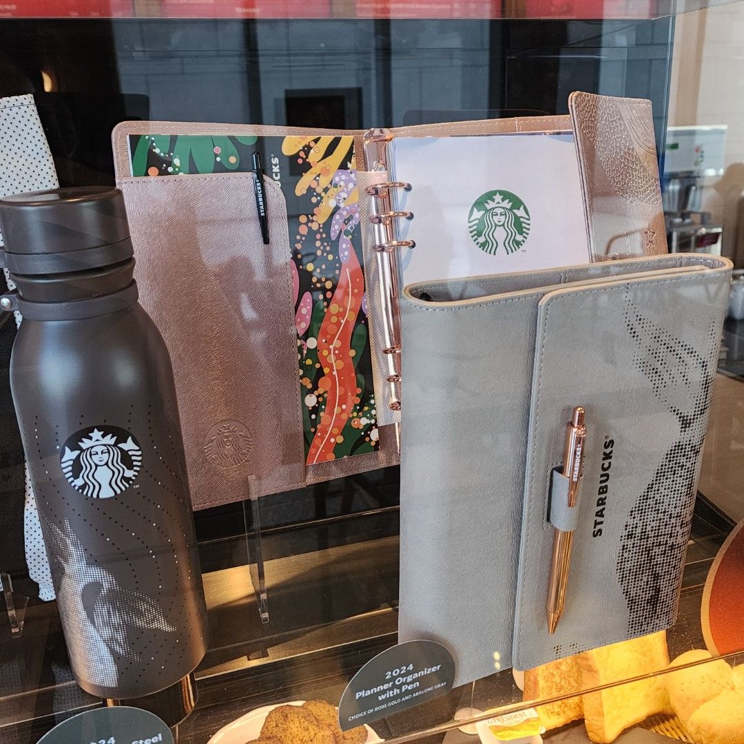 Starbucks planner 2024 rose gold, Everything Else, Others on Carousell