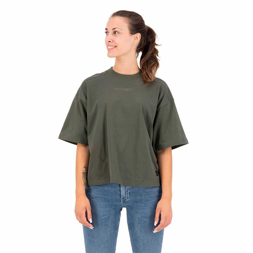 Superdry oversize Boxy Top (Navy Green), Women's Fashion