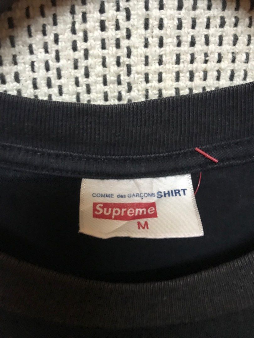 Supreme x sale cdg tag