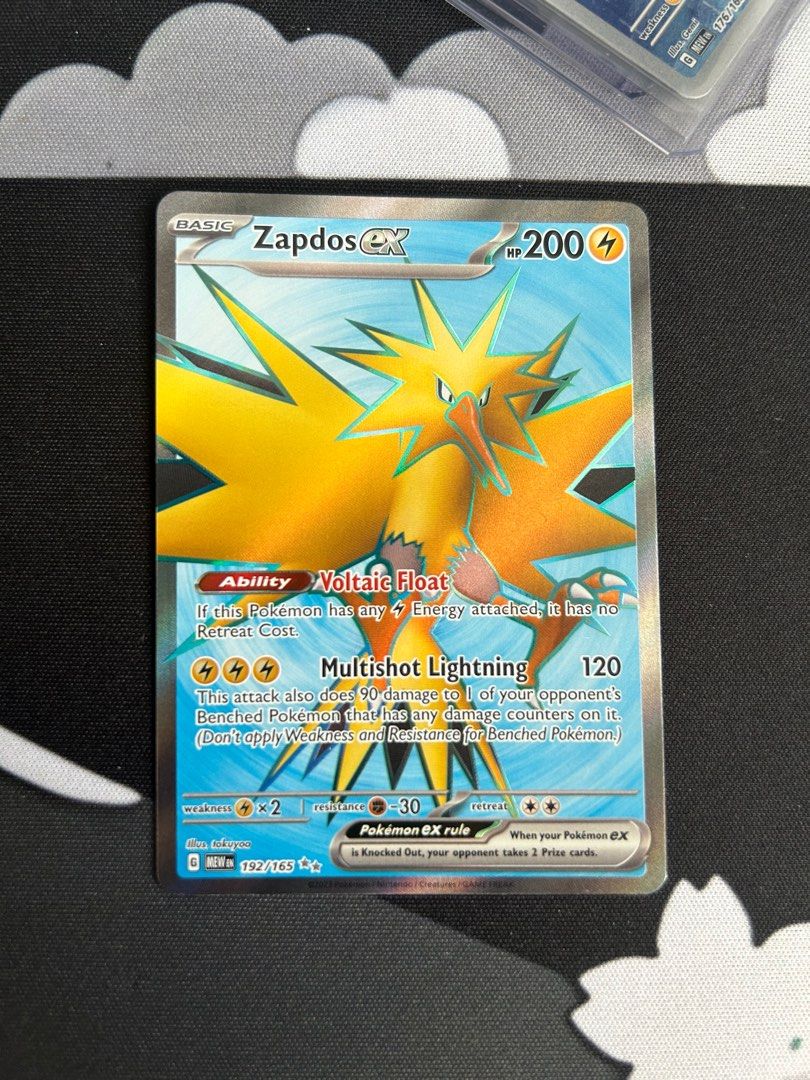 POKEMON 151 - Pokémon - Graded Card Zapdos EX Full Art - 192/165