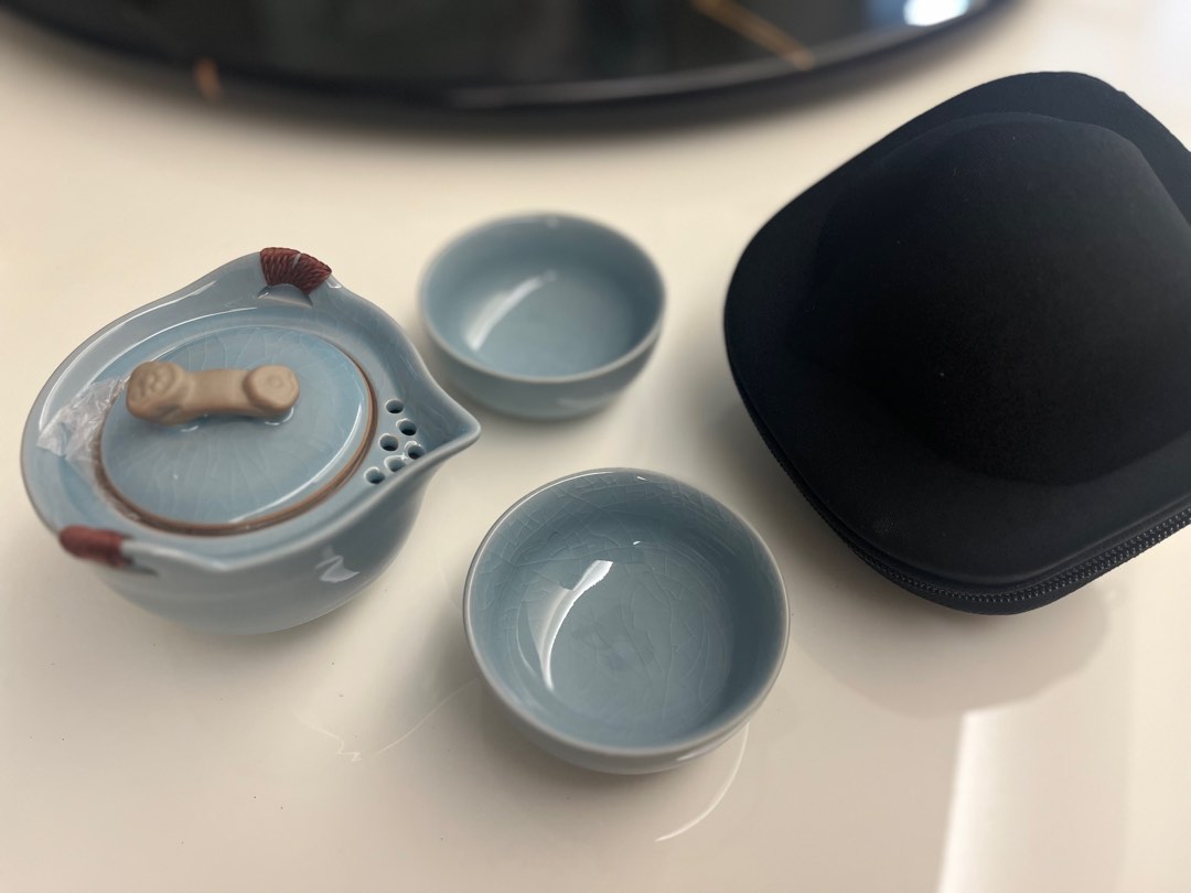 Tea pot cup set, Furniture & Home Living, Kitchenware & Tableware