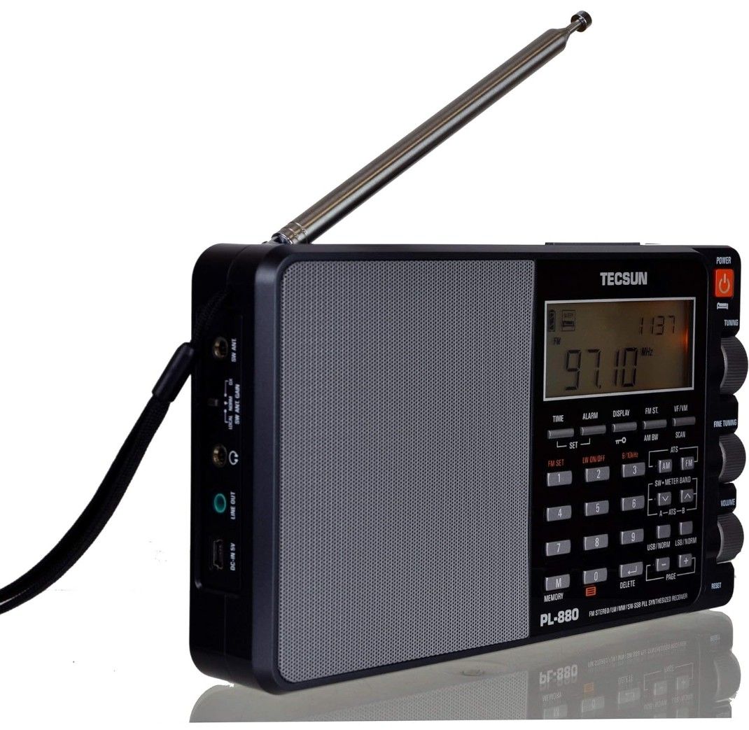 Tecsun PL880 Portable Digital PLL Dual Conversion AM/FM, Longwave ...