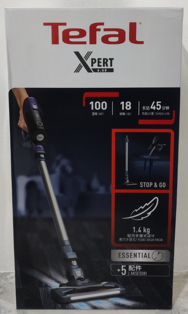 Tefal X-PERT 6.60 Allergy Handstick Cordless Vacuum (TY6837), TV & Home ...