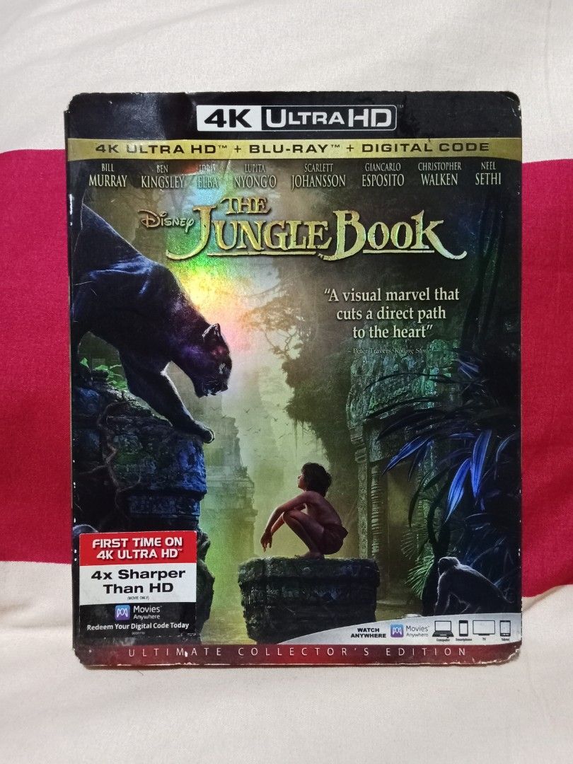 The Jungle Book Blu ray 4K UHD, TV & Home Appliances, TV ...