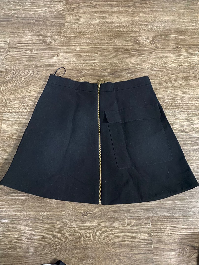 Black a line skirt topshop online
