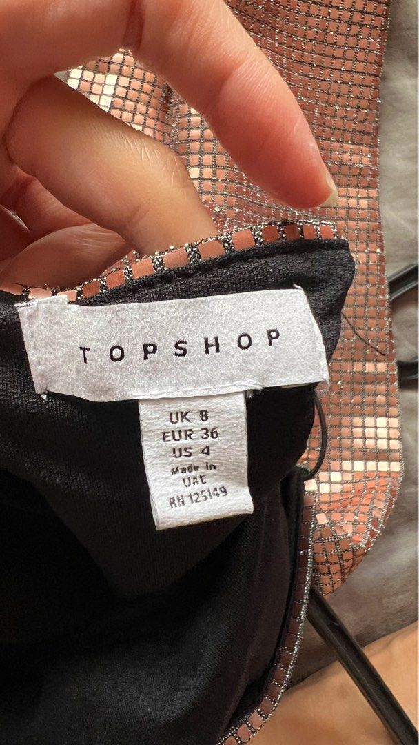 Topshop hotsell holographic dress