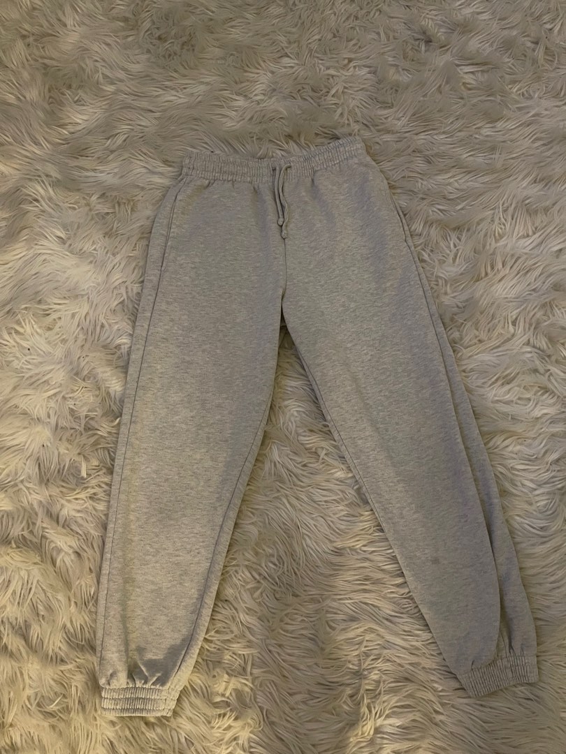 Topshop Petite oversized 90s joggers in grey