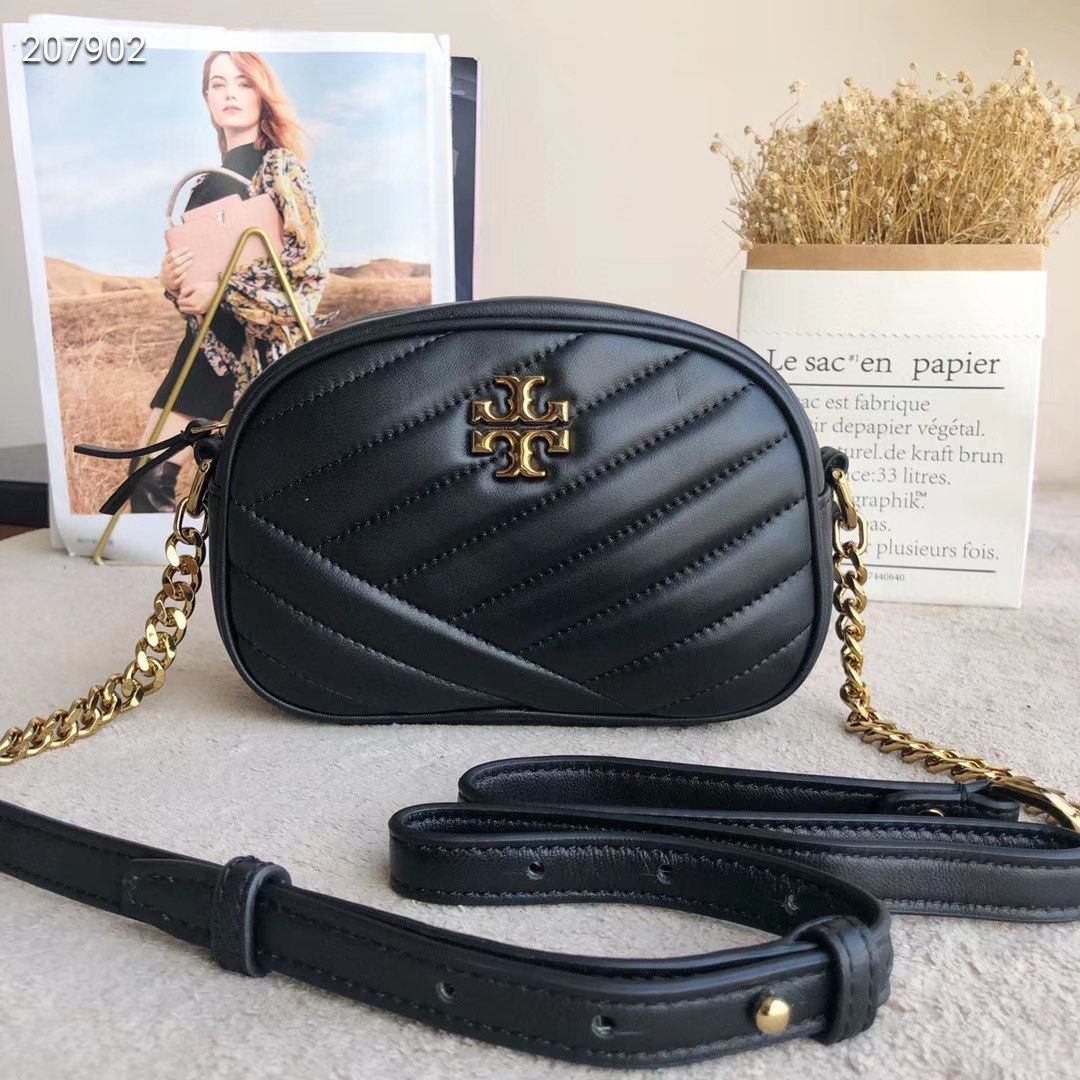 Tory Burch Camera Bag kira chevron sling bag black instock