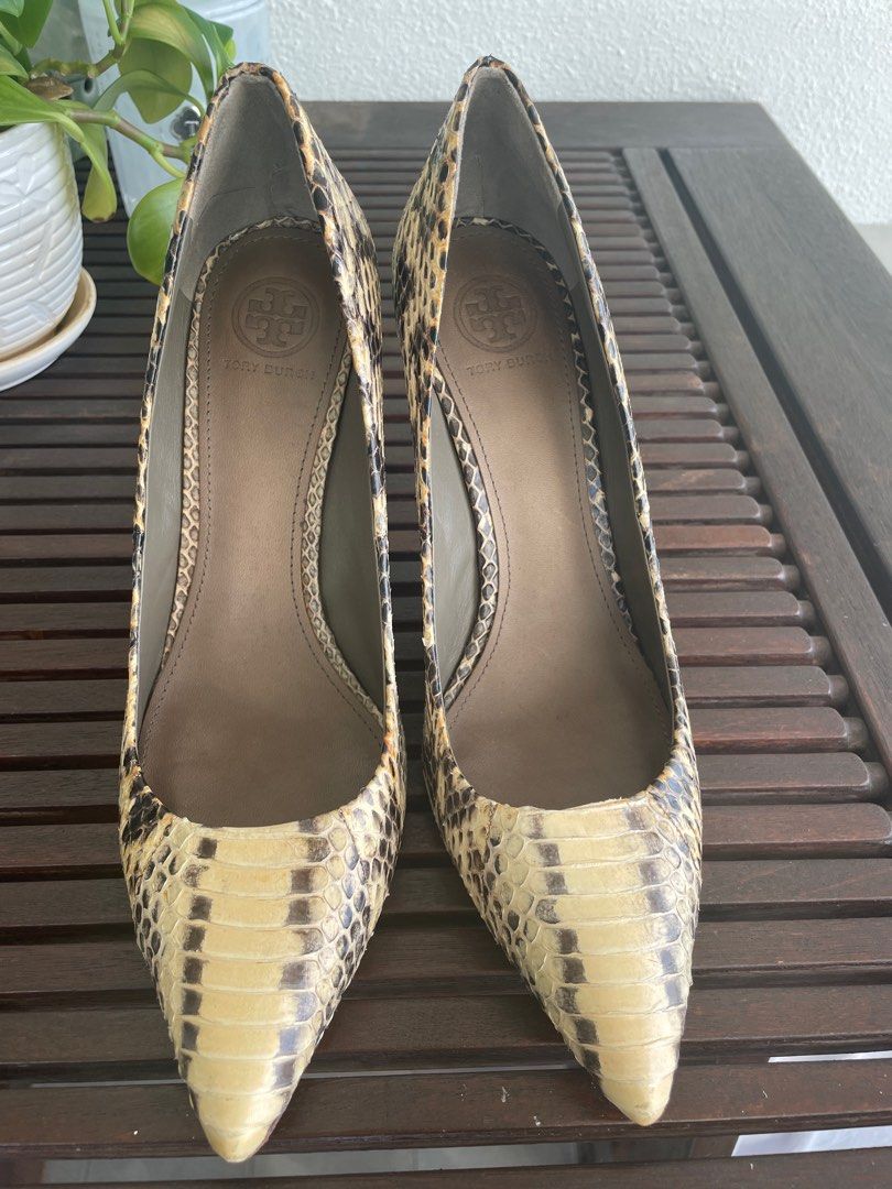 Tory burch clearance snakeskin heels