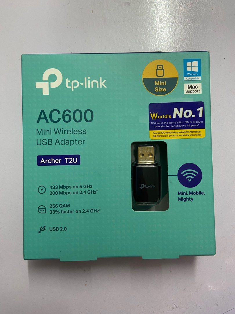 RECEPTOR WIFI Usb Wi-fi Tp-link Archer T2u Mini Dual Band Ac600
