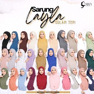 Tudung instant ribbed