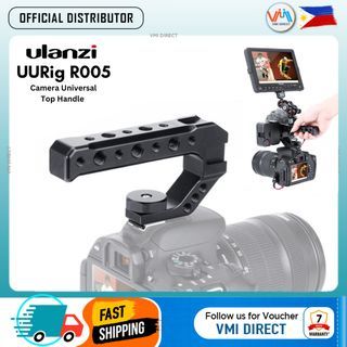 Ulanzi UURig R005 Universal DSLR Top Handle Grip Stabilizing Extender Cold Shoe Mounts for Monitor Mic VMI