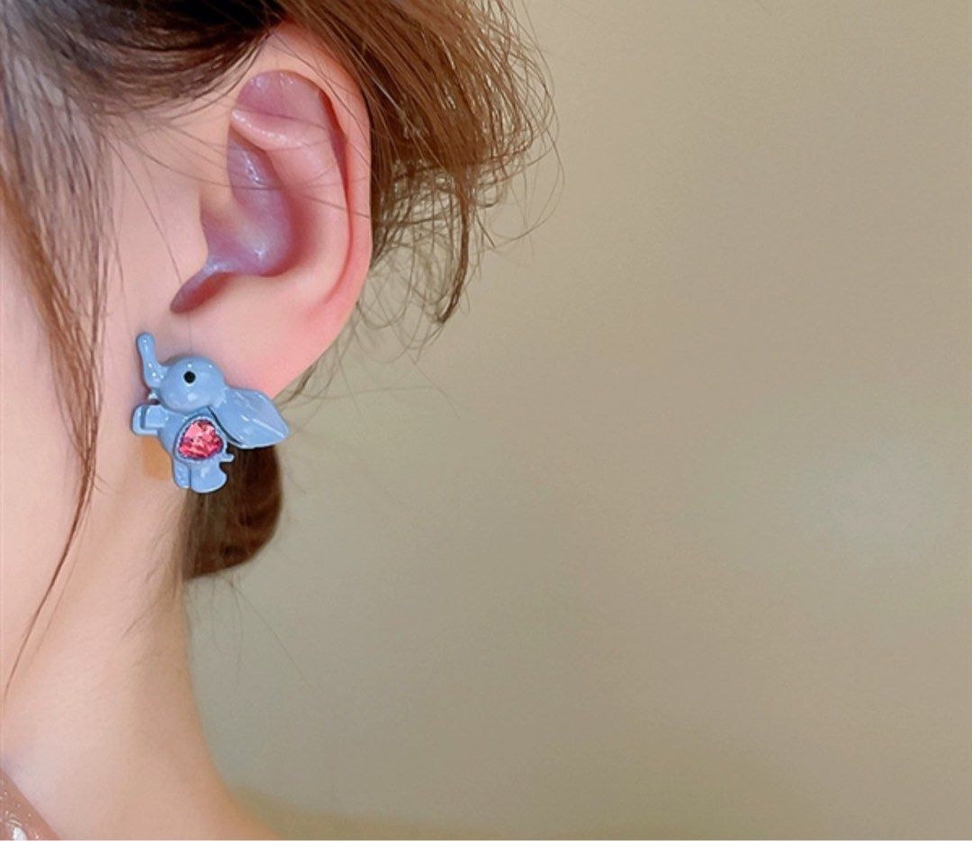 Cute deals elephant earrings