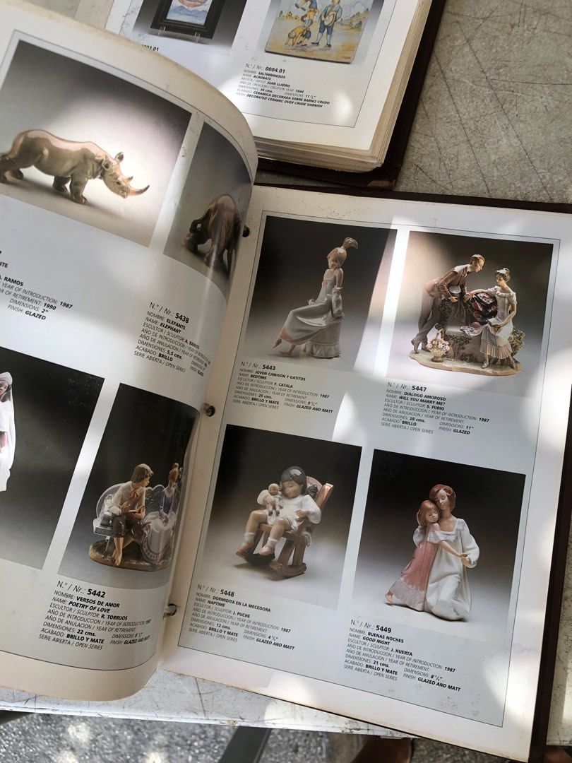 Vintage Lladro Collector's Catalogue 2 Volumes 1940's to 1990's