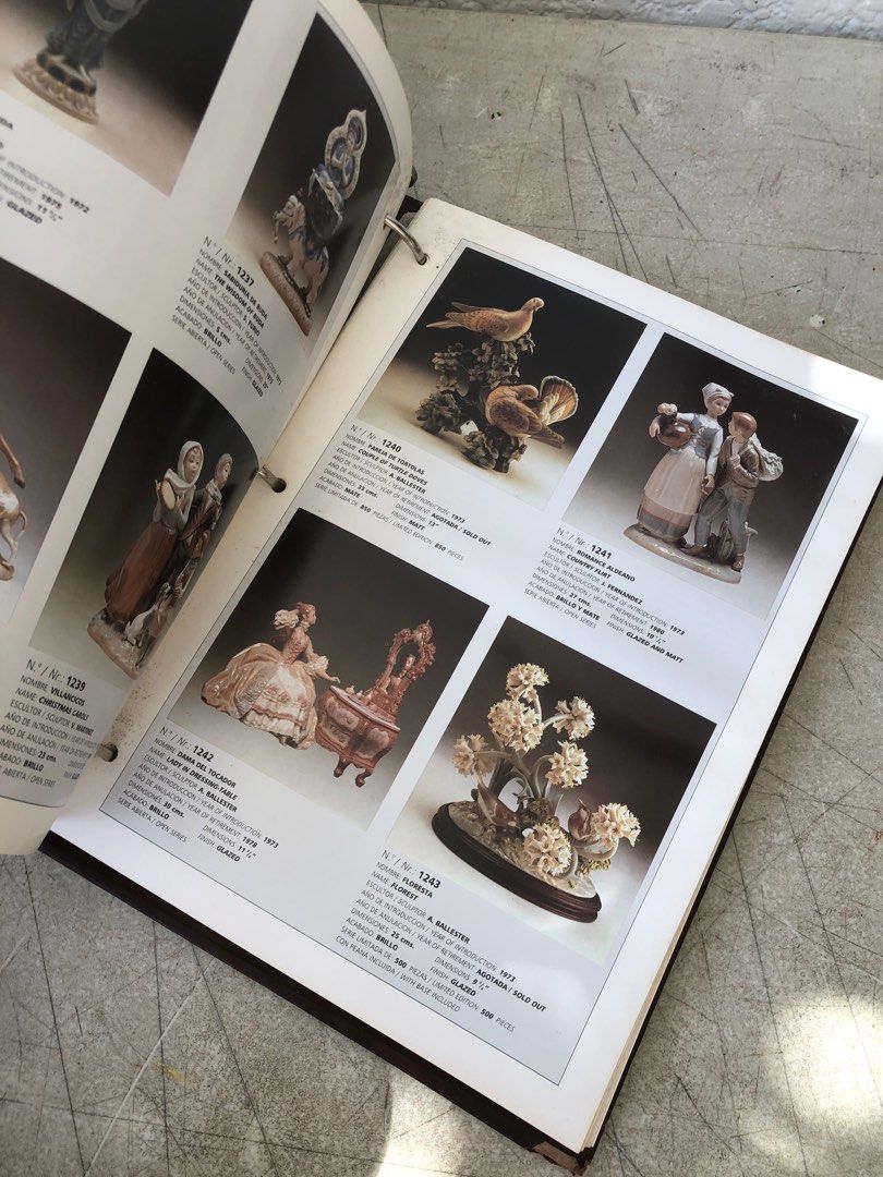 Vintage Lladro Collector's Catalogue 2 Volumes 1940's to 1990's