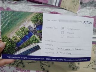 Voucher hotel Aston Anyer, TURUN HARGA jadi gopek aja gaes