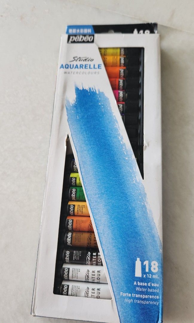 Watercolour Paint and Brush Set, Hobbies & Toys, Stationery & Craft