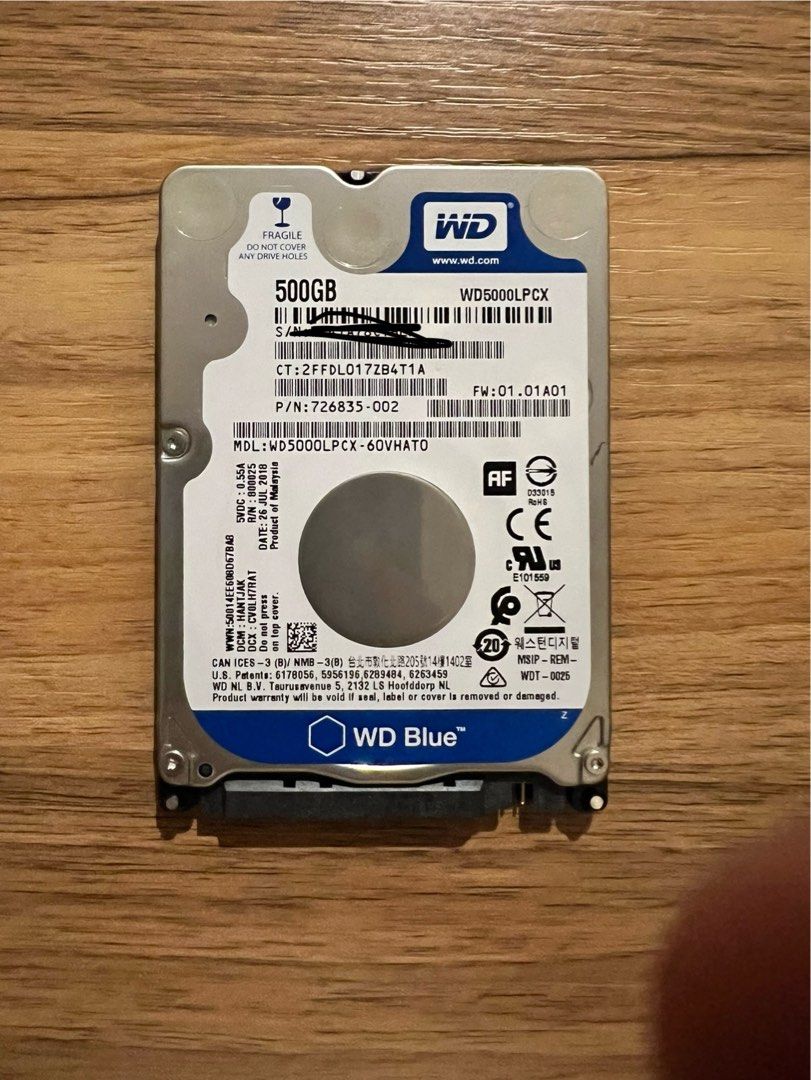 Wd blue discount 500gb hdd