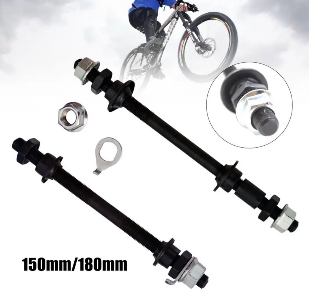 *Wheel Axle Shaft M10 Hub Axle Front Rear Solid Spindle Shaft MTB Road