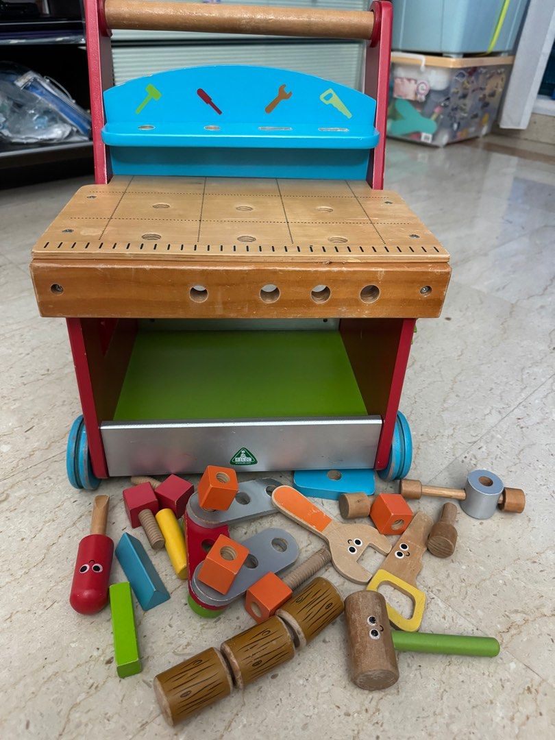 Activity workbench mechanic wooden set Elc Toys, Babies & Kids, Infant ...