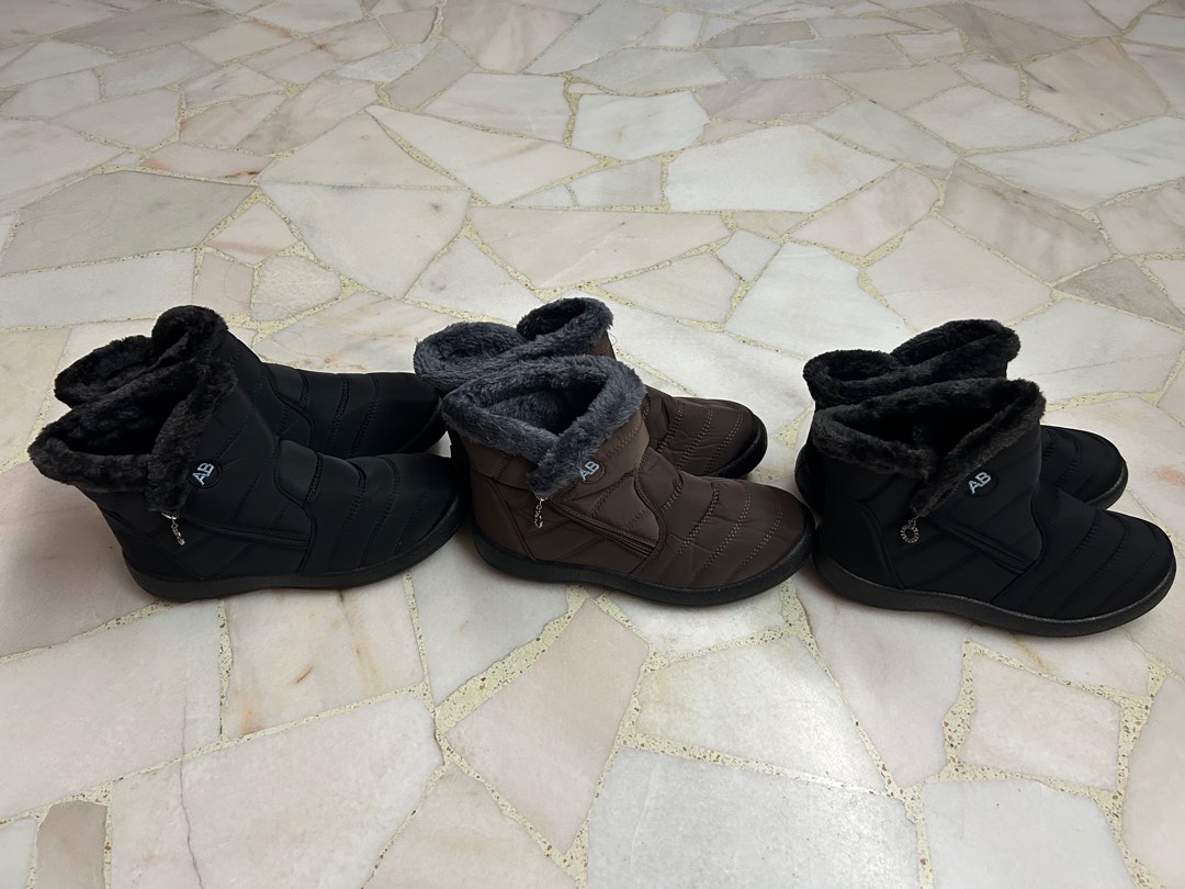 wts women winter boots size 41 42 black brown Women s Fashion