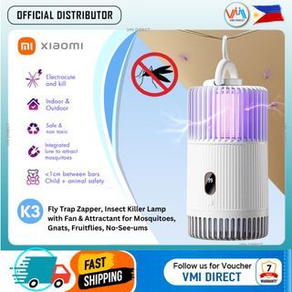 Xiaomi Qualitell K3 Portable Electric Mosquito Killer Lamp Rechargeable Insect Trap LED Lamp Digital Display