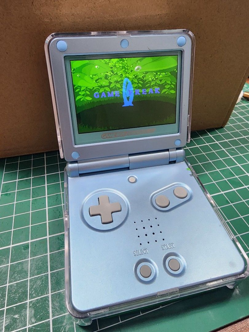 Gameboy Advance SP AGS-101 (Sky Blue + IPS Screen with adjustable  brightness), Video Gaming, Video Game Consoles, Nintendo on Carousell