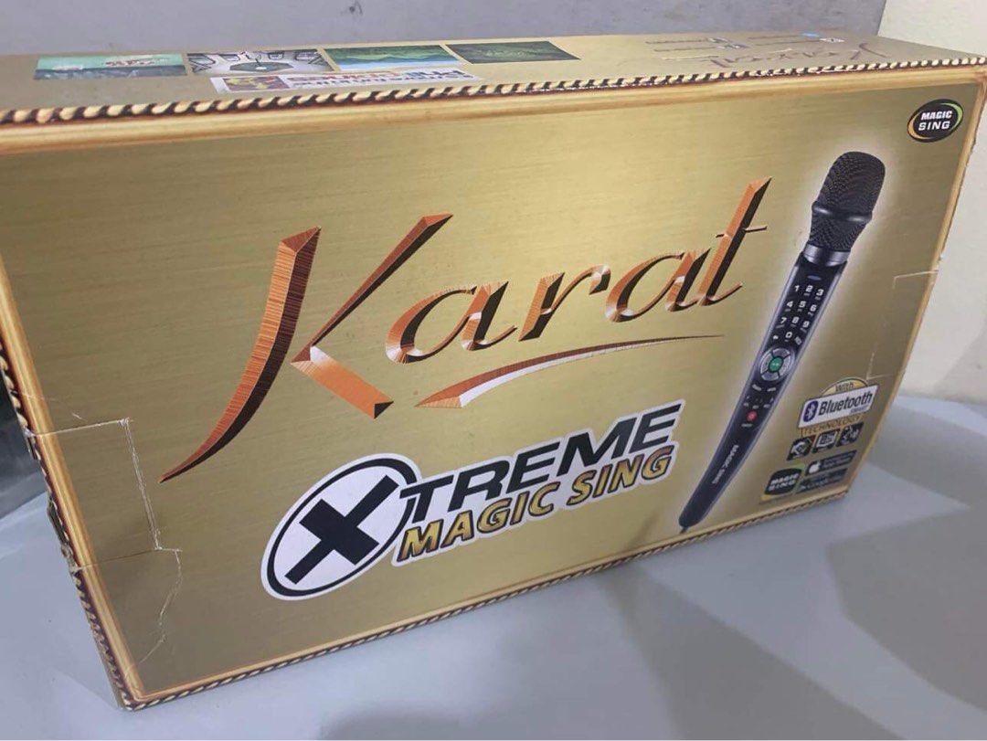 Xtreme Magic Sing Karat Smart Videoke (Category: Microphones) located in Quezon City. Submitted by zusessentials (Listing ID 1268954561, Image 2). Description: Xtreme Magic Sing ET25KN-BT Karat Smart Videoke For Sale: Php 5,500 Original Price is Php 10,900 Price still negotiable CLICK PHOTOS FOR MORE DETAILS Payment via Gcash or Bank Transfer Courier via Angkas Padala Lalamove Shipping fee will be shouldered by the buyer. No Return No Refund Poli
