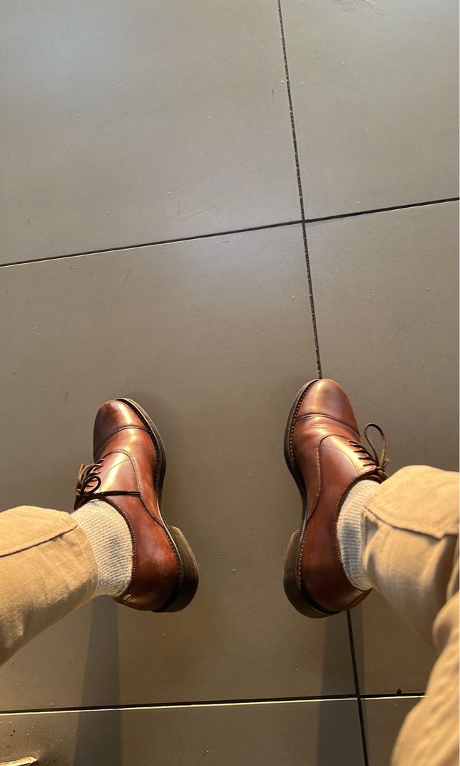 Zara Leather Derby Shoes, Men's Fashion, Footwear, Dress shoes on Carousell