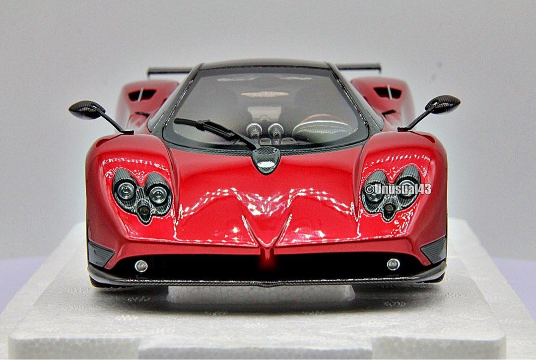 1/18 Almost Real Model Pagani Zonda F Rosso Monza Openable 