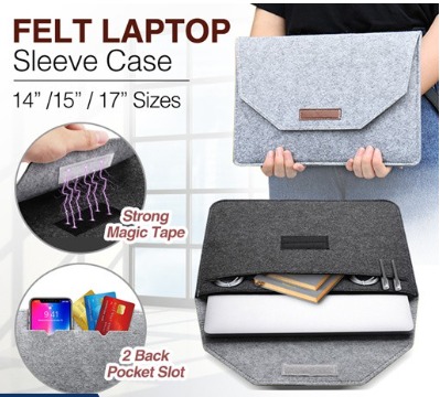 Felt laptop shop bag