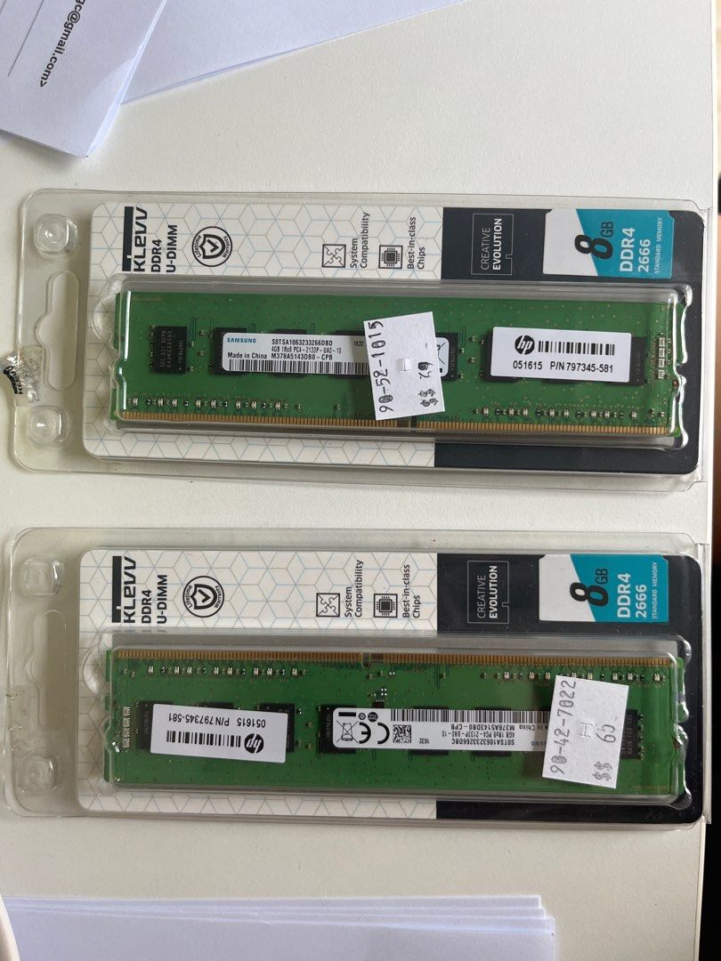 8GB DDR4 RAM HP Computers Tech Parts Accessories Computer