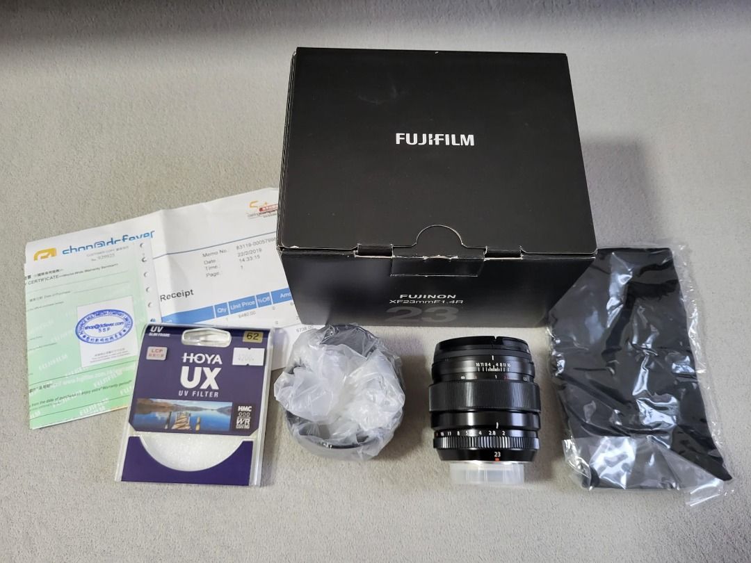 日本製Fujifilm FUJINON XF 23mm F1.4 R 連filter X mount, 攝影器材