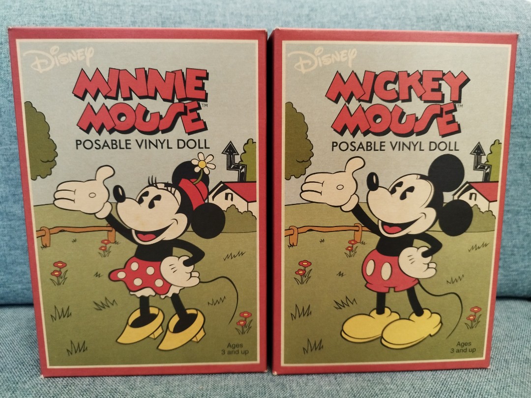 超罕有舊版中古Mickey & Winnie 公仔Vintage Schylling Disney Retro
