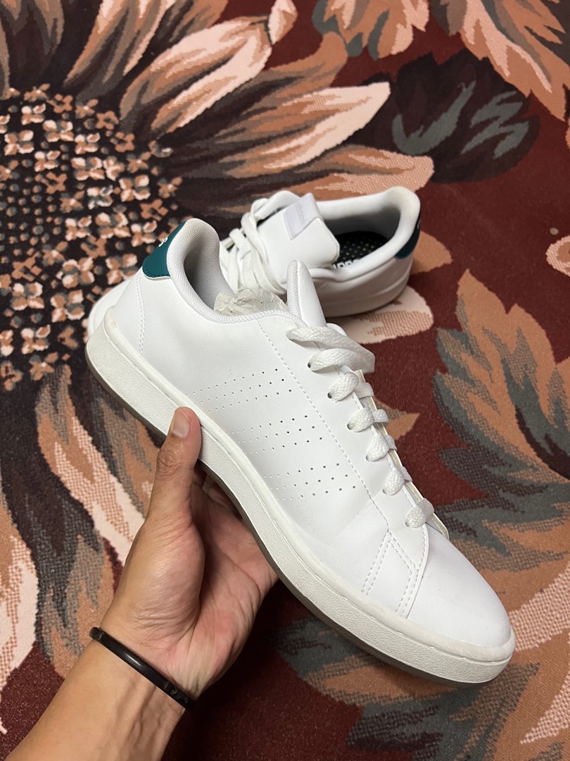 Adidas advantage Green Men s Fashion Footwear Sneakers on