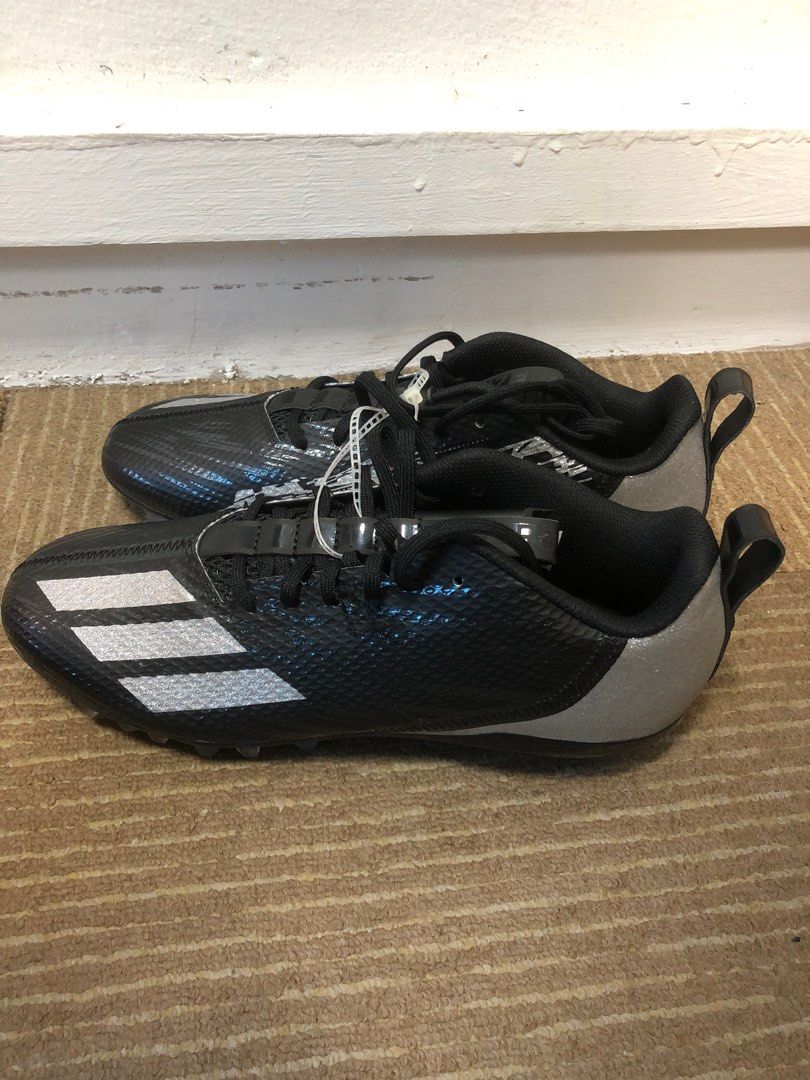 Adizero Spark Football Shoe 13 Black Night Metallic Men s Fashion