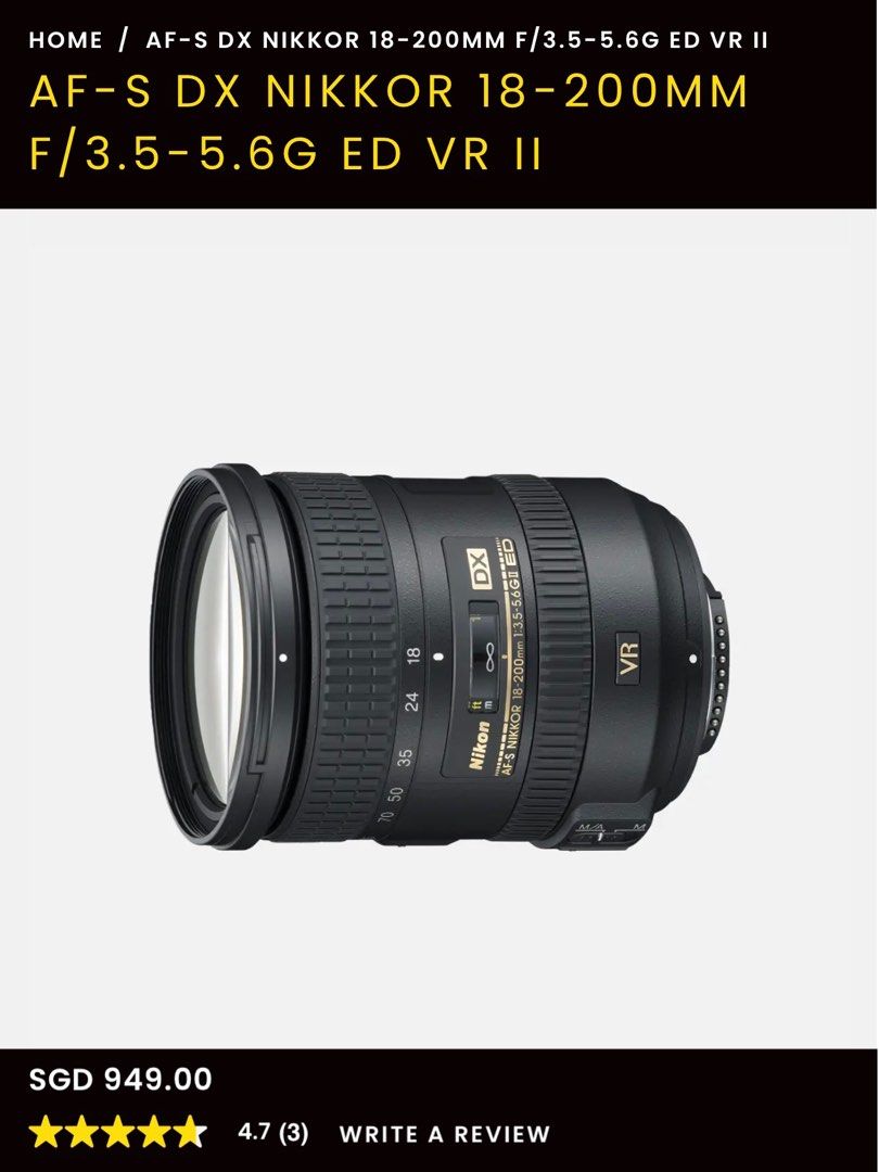 Nikon ニコン AF-S 18-200mm 3.5-5.6G VR レンズ ディスカウント - レンズ(ズーム)