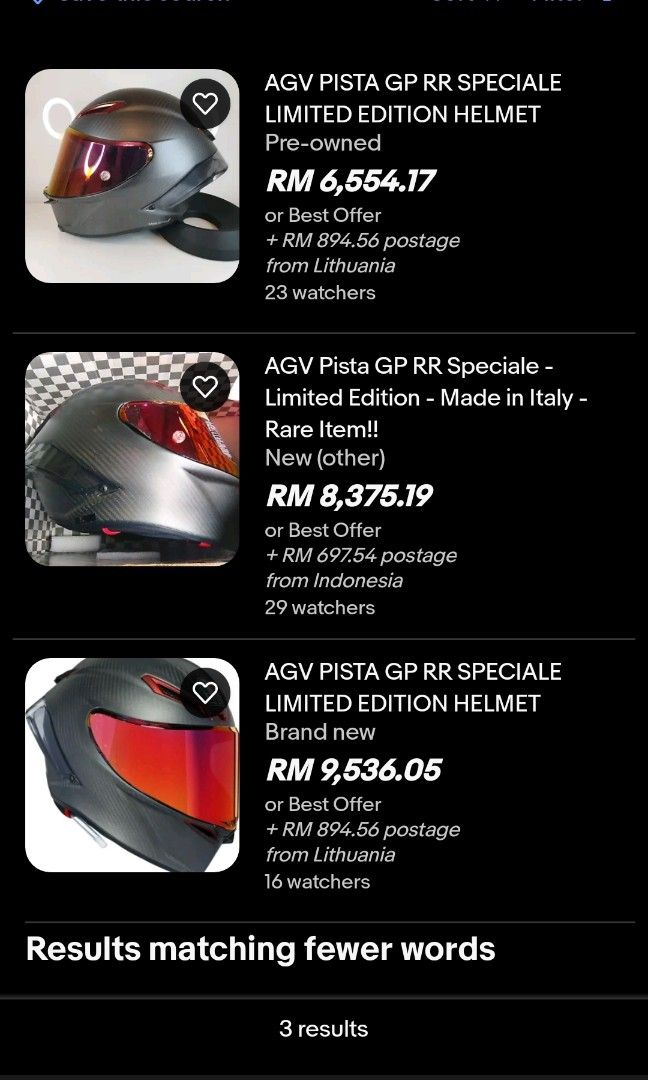 Agv pista gp rr limited edition speciale sale
