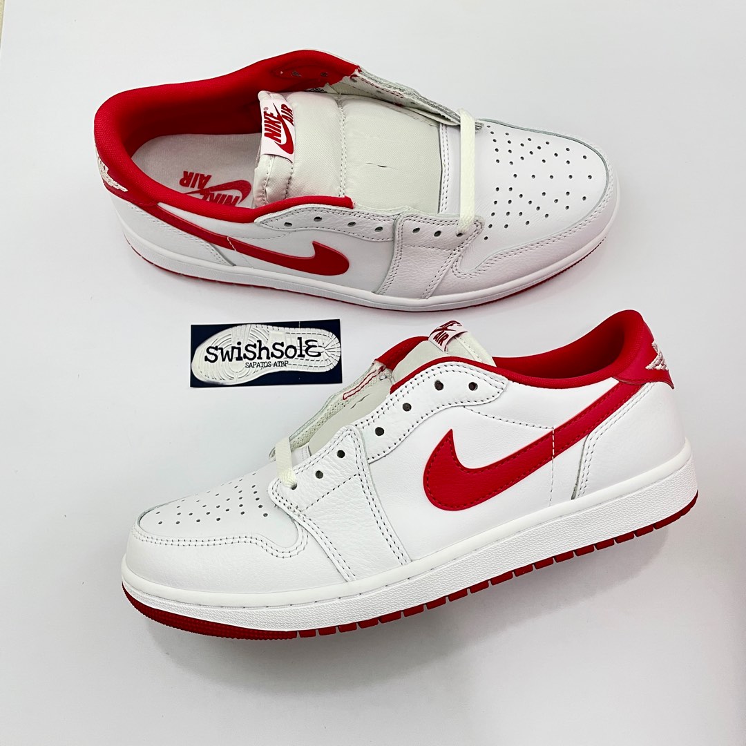 AIR JORDAN 1 LOW OG UNIVERSITY RED Men s Fashion Footwear