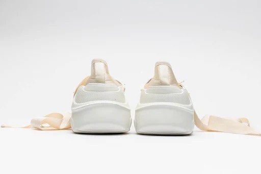 Akikoaoki Giselle satin ballet sneakers in satin ivory 37