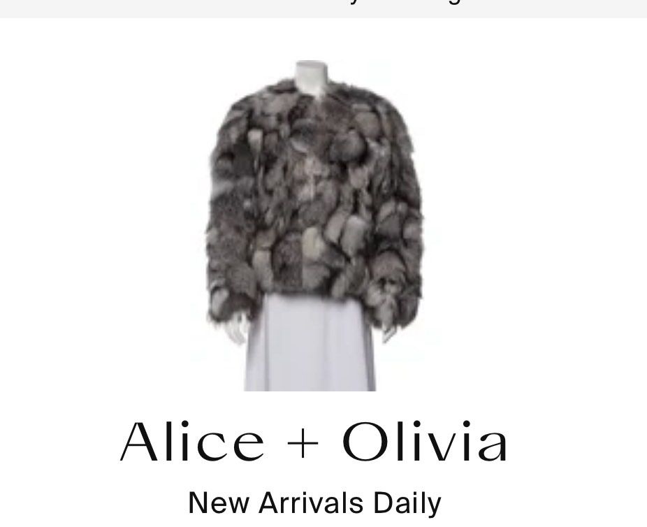 Alice and olivia fur jacket outlet