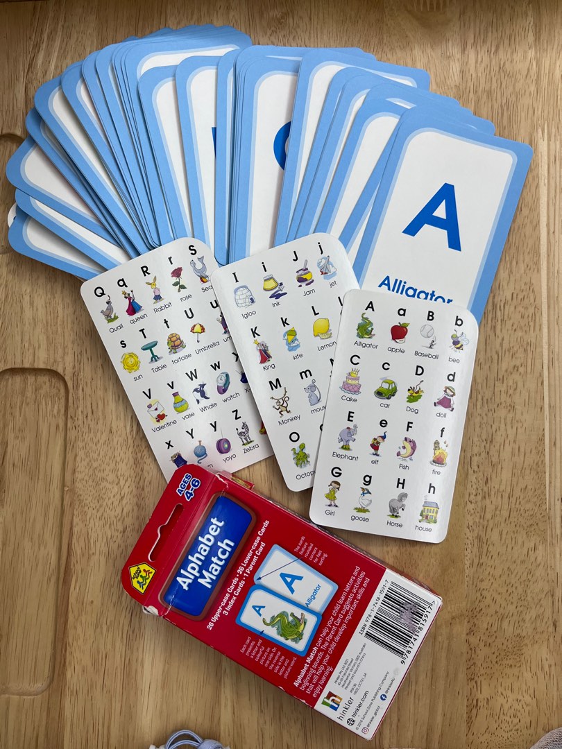 Alphabet match cards carousell