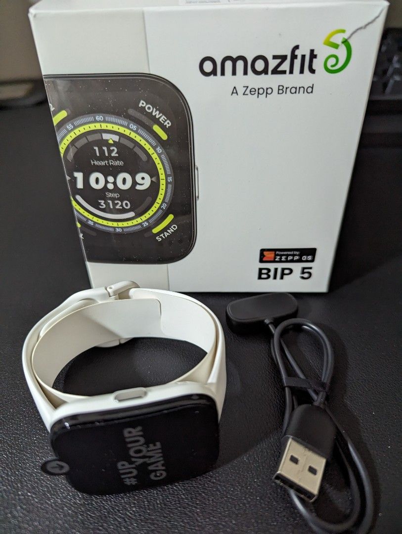 Amazfit Bip 5 Smartwatch Fullbox, Mobile Phones & Gadgets, Wearables &  Smart Watches on Carousell